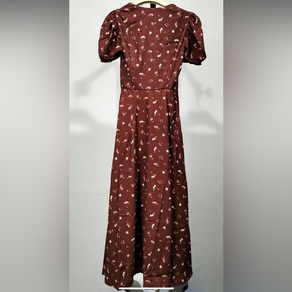 'Justina'

Wine Floral Wrap Dress /Size XS-US 2-4 /NR630 - Picture 7 of 7